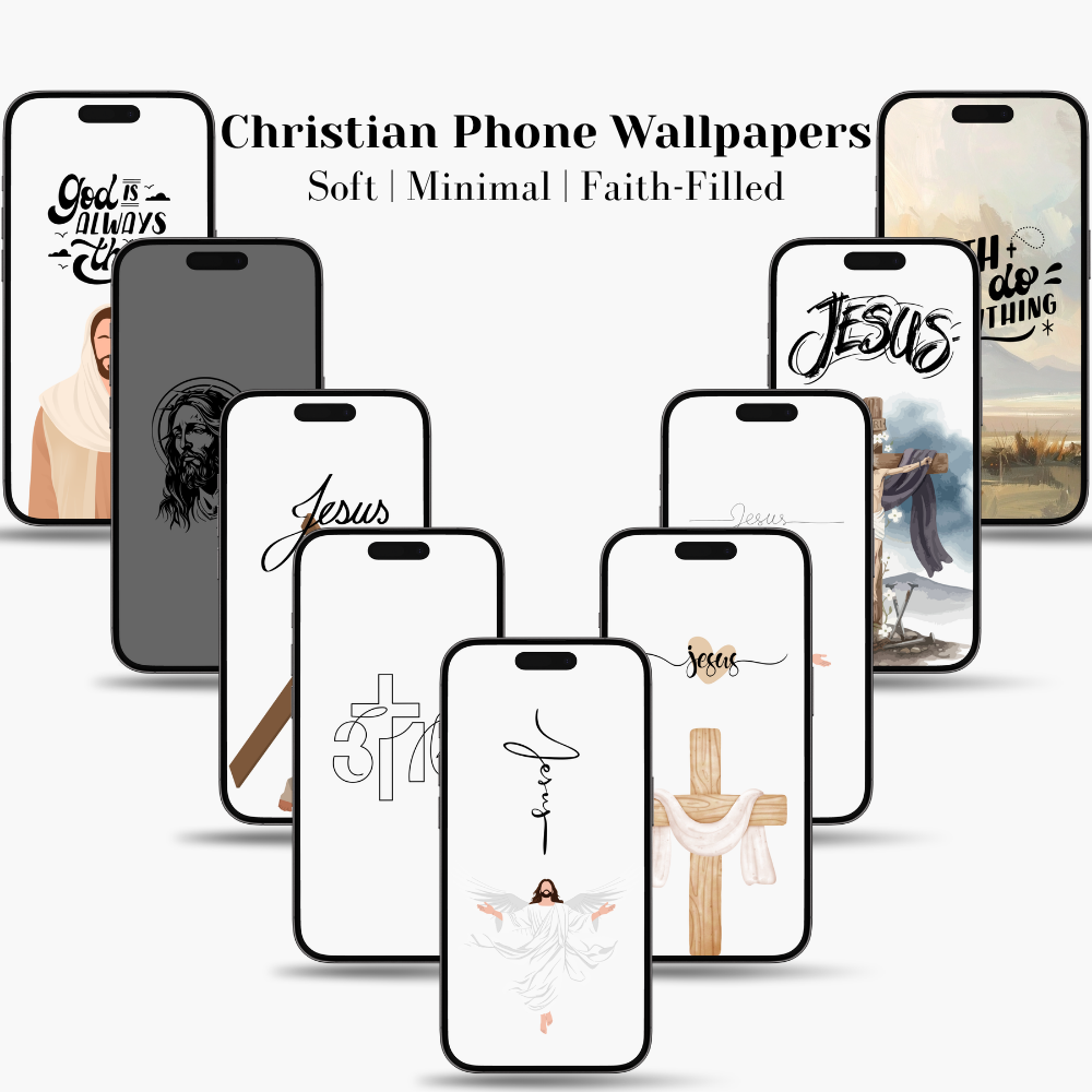 Christian Phone Wallpaper Pack (25 Designs)